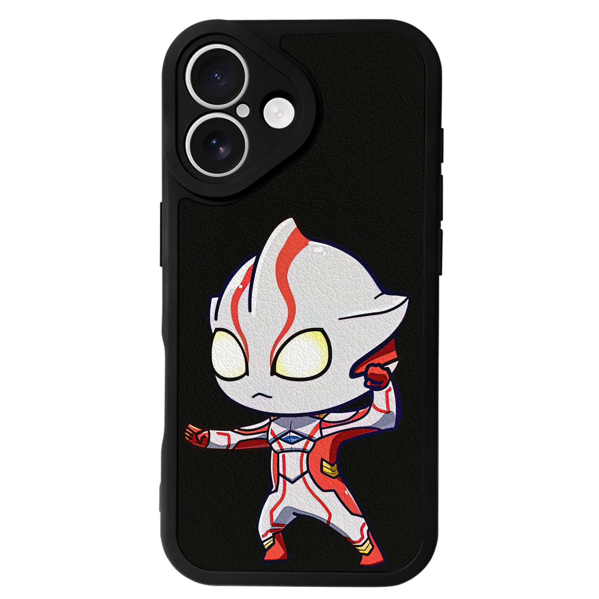 （画像用） ウルトラマン Ultraman 【iPhone 16シリーズ対応】シリコンスマホケース（レザー調） 材質：シリコン